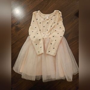Cream Tulle Kids Dress 4T